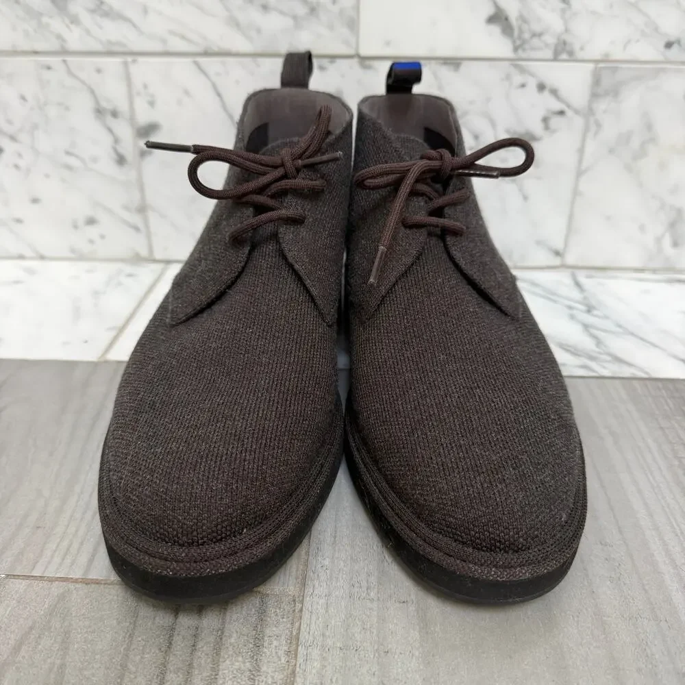 Rothy's Merino Wool Water Resistant Chukka Lace-up Boot Umber Size 8